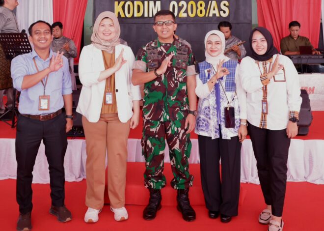 Hadiri Peresmian Masjid Al-Ikhlas Kodim 0208/AS, BRI BO Kisaran Serahkan Penghargaan bagi Anak Prajurit Berprestasi